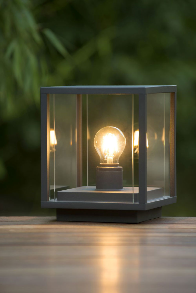 Lucide CLAIRE - Outdoor Bollard lamp - IP54 - Anthrasite